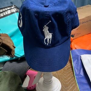 Polo by Ralph Lauren Blue Cap with White Logo